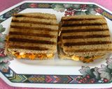 A picture of step 7 of Schezwan Mayo Egg Veg Grilled Sandwich.
