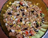 A picture of step 3 of Beef Taco-Style Salad.