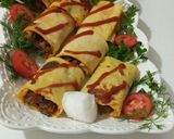 عکس مرحله 7 از دستور کرپ گوشت وقارچ