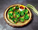 A picture of step 11 of Tri-colour Chicken Walnut Momos.