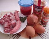 Foto del paso 1 de la receta: Guiso de garbanzos, costillas, longaniza y huevo