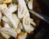 A picture of step 5 of White Brinjal with potatoes.