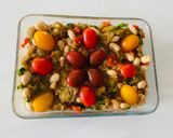 A picture of step 4 of Aubergine and cannellini bean salad.