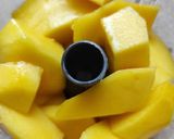 Une image de l'étape 1 de Panna cotta mangue et kiwi.