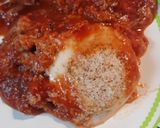 A picture of step 4 of Chorizo and Eggs in a Cheesey Tomato Sauce.
