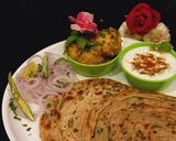 A picture of step 15 of Laccha Paratha with Aloo Sabzi.