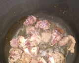 A picture of step 1 of Mutton Pulao.