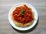 Tomato Bacon Spaghetti bước làm 4 hình