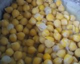 A picture of step 1 of White chana chaat.