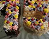 Pas rețetă Tort cifră cu cremă de mascarpone și ananas (gluten free) 1 fotografie
