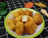 Hình bước làm 9 của món Bánh sữa tươi chiên giòn cách làm chi tiết đơn giản