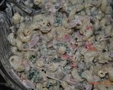 A picture of step 7 of Macaroni Salad سالاد ماکارونی.