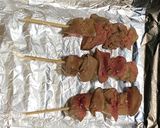 A picture of step 5 of Japanese Yakitori (焼鳥 skewer-grilled chicken) ①.