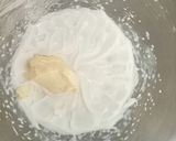 A picture of step 1 of No Bake Mini Cheese Cupcakes.