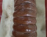 Foto langkah ke 4 dari resep Chocolate Sponge Cake with coklat Bread🍫.