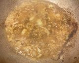 A picture of step 4 of Steak & Blue cheese pasta.