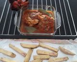 Foto del paso 1 de la receta: Bastones de Camote al Horno con Pollo a lo Carmelita