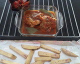 Foto del paso 1 de la receta: Bastones de Camote al Horno con Pollo a lo Carmelita