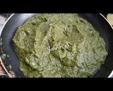A picture of step 3 of Sarson ka Saag.