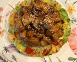 Foto del paso 12 de la receta Tabulé Estilo Marroquí con Melón Cantalupo y Pechuga con Cebolla Caramelizada en Salsa de Ostras !!!