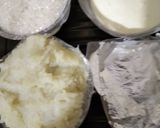 A picture of step 2 of Potato burfi.