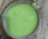 A picture of step 3 of 3 layer simple custard.