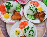 Hình bước làm 4 của món Cơm tấm sườn ốp la