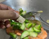Gambar langkah 2 resipi Sayur Cendawan dan Petola.