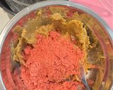 草莓朱古力粒混色曲奇的食譜步驟2照片