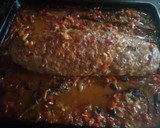Foto del paso 11 de la receta: Rollo de carne rellena de chorizo en salsa al horno