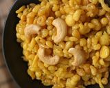 A picture of step 6 of Meethi boondi.