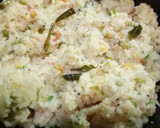 A picture of step 5 of Rava Upma.