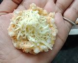 A picture of step 1 of Sabudana cheese pops.
