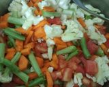 A picture of step 4 of Coriander pulav.
