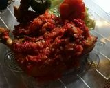 Foto langkah ke 4 dari resep Ayam penyet sambel merah.