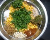 A picture of step 1 of Mint flavour chana dal mini patti samosa.
