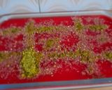 A picture of step 5 of Mahalabia dessert (rose flavour).