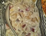 A picture of step 4 of Creamy Fruit Chat.