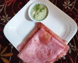 A picture of step 4 of Beetroot dosa.