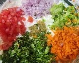 A picture of step 3 of Mix Veg Vermicelli Pan Cake - Vermicelli Uttapam.