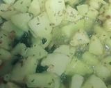 A picture of step 2 of Aloo methi.