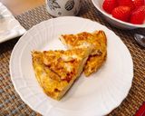 A picture of step 8 of Spanish omelette for weekend breakfast.