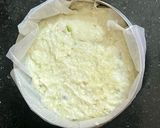 A picture of step 5 of Chhena Poda.