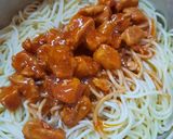 A picture of step 4 of Chicken Chowmein.