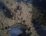 A picture of step 3 of Sooji Halwa.
