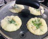 A picture of step 4 of Stovetop Egg Muffins.