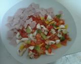 Foto del paso 2 de la receta: Omelette de Jamón y Verduras