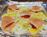 Foto del paso 3 de la receta: Libritos de pechuga de pollo con queso y pimientos del piquillo
