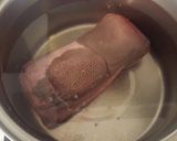 A picture of step 1 of Niú shé (Beef Tongue).
