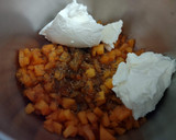 Foto del paso 8 de la receta: Moussaka de batata con pasas y crema de anís con albaricoques